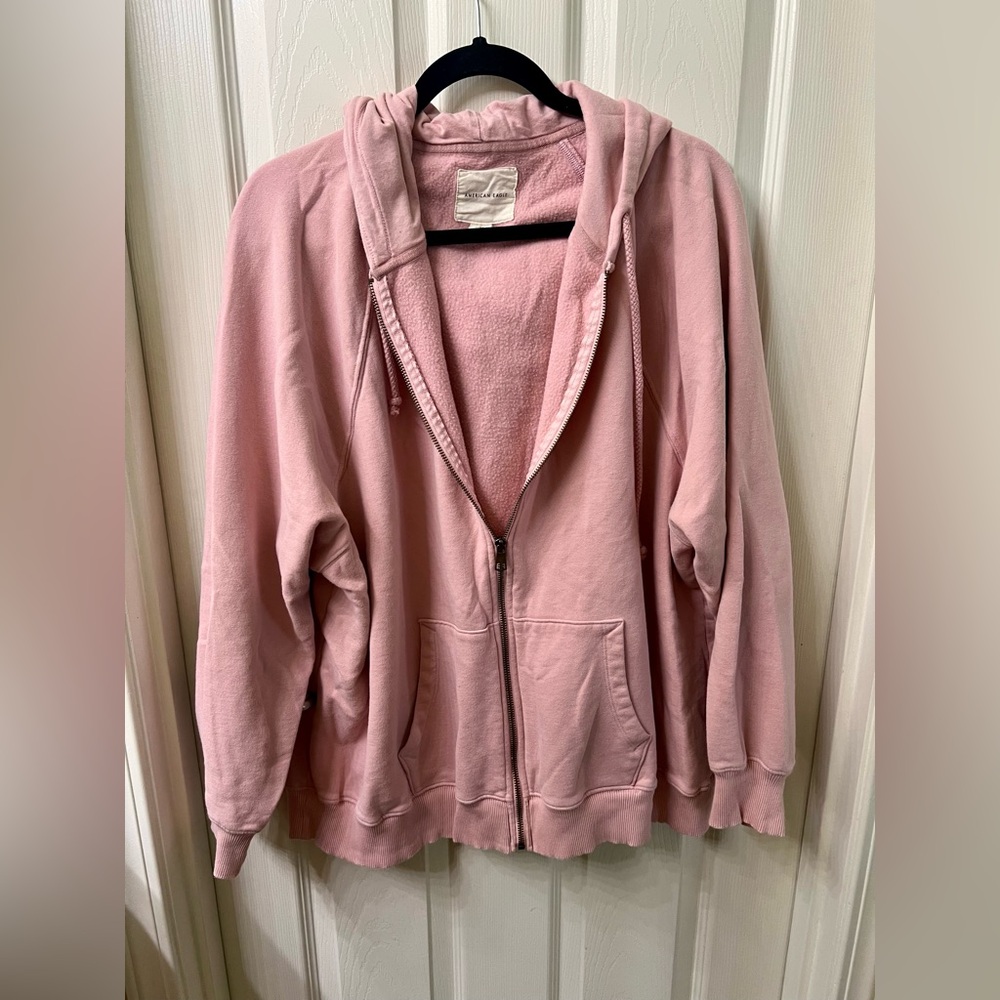 American Eagle Outfitters Light Pink Women’s Hoodie Size L/XL